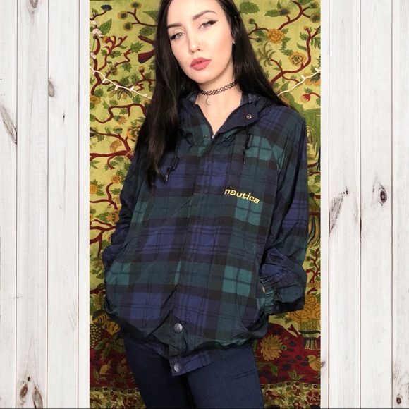 Nautica Jackets & Blazers - 🐲Vintage Nautica Plaid Wind Breaker!🐲